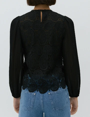 Bluza Reserved, negru Negru