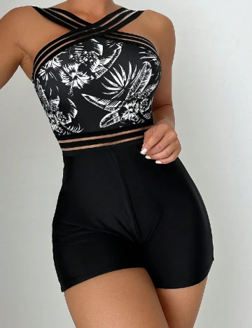 Costum de baie SHEIN, negru