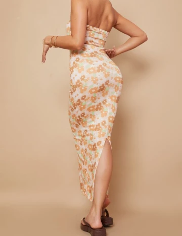 Rochie lunga PRETTYLITTLETHING, floral print