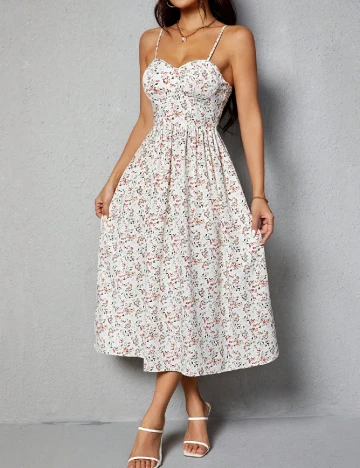 Rochie medie SHEIN, floral print