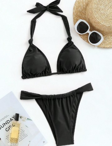 
						Costum de baie SHEIN, negru