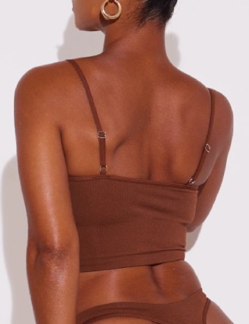 Bustiera PRETTYLITTLETHING, maro