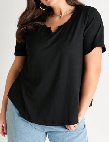 
						Tricou SHEIN CURVE, negru