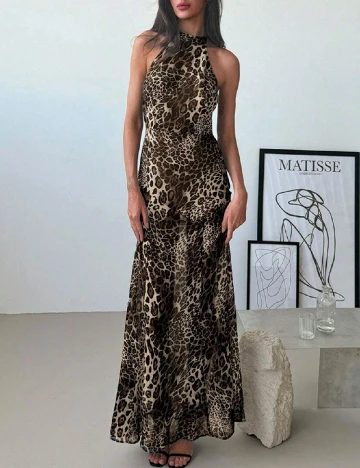 Rochie lunga SHEIN, animal print