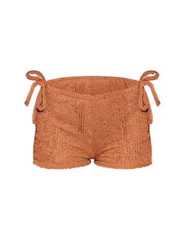 Pantaloni scurti PRETTYLITTLETHING, maro