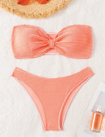 Costum de baie SHEIN, somon Portocaliu