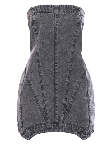 Rochie scurta PRETTYLITTLETHING, gri