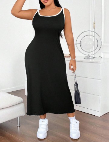 Rochie medie SHEIN CURVE, negru