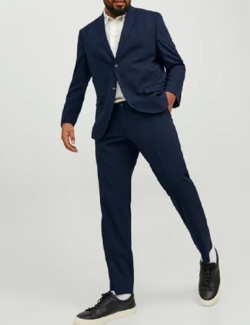 Pantaloni Jack&Jones Plus Size Men, bleumarin inchis Albastru
