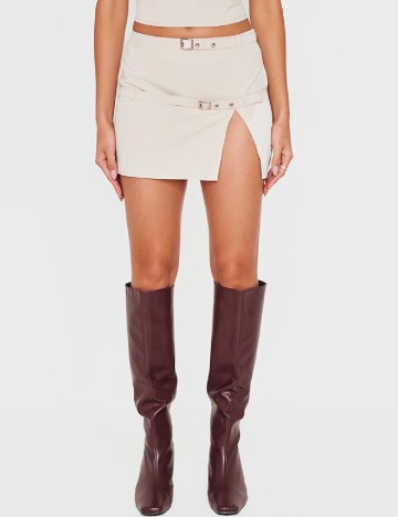 Fusta PRETTYLITTLETHING, bej