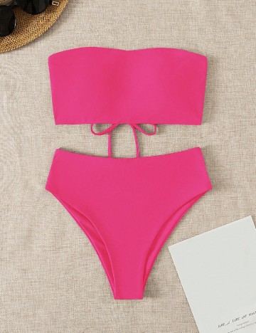 
						Costum de baie SHEIN, roz