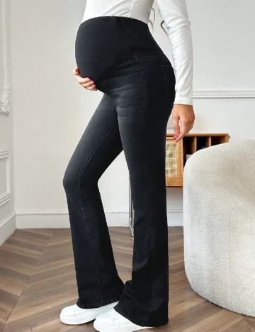 Blugi SHEIN Maternity, negru Negru