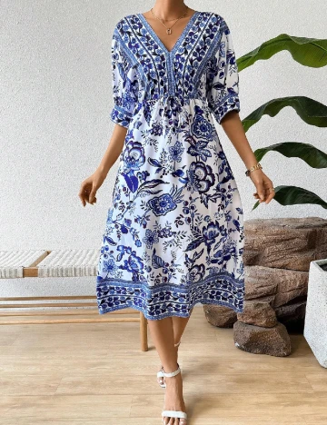Rochie medie SHEIN, albastru