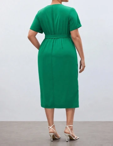 Rochie medie SHEIN CURVE, verde