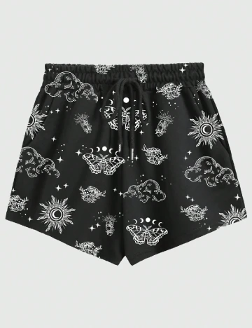 Pantaloni scurti Romwe, negru