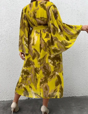 Rochie medie SHEIN CURVE, galben