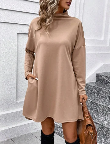 Rochie scurta SHEIN, maro