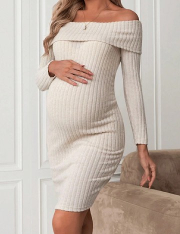
						Rochie scurta SHEIN Maternity, crem
