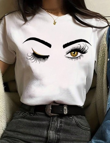 
						Tricou SHEIN, alb