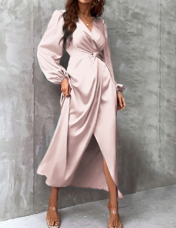 
						Rochie lunga SHEIN, roz pudra