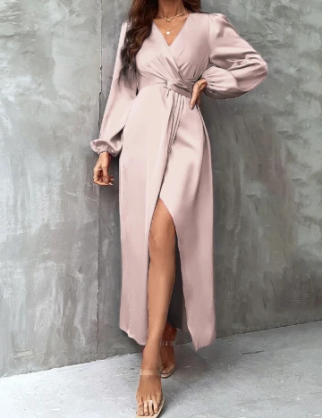 Rochie lunga SHEIN, roz pudra