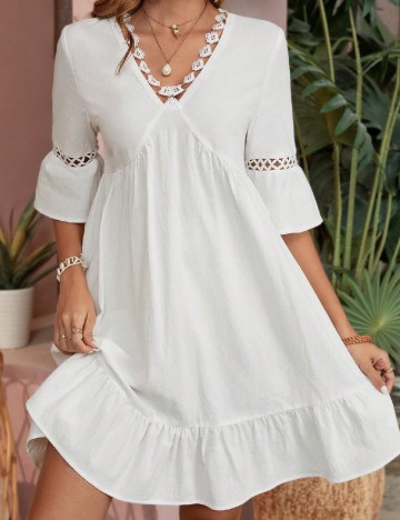
						Rochie scurta SHEIN, alb