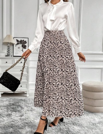 
						Fusta SHEIN, animal print