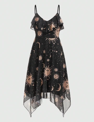 Rochie medie Romwe, negru