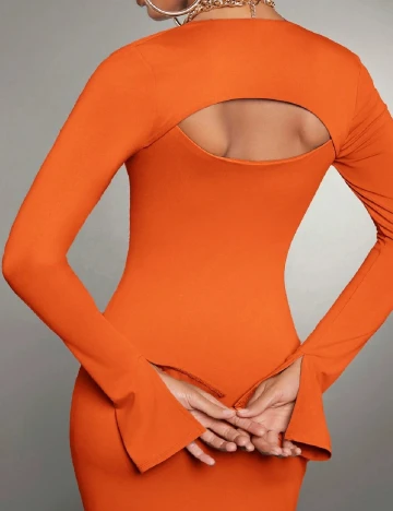 Rochie lunga SHEIN, portocaliu