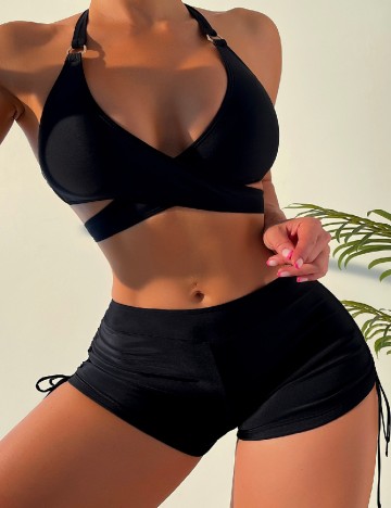 
						Costum de baie SHEIN, negru