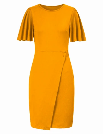 Rochie medie SHEIN, galben