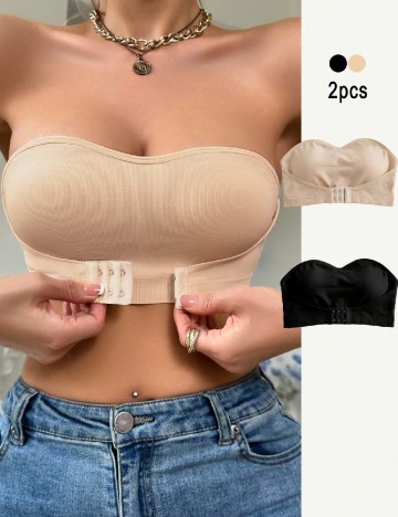 
						Set sutiene 2 bucati SHEIN, crem/negru