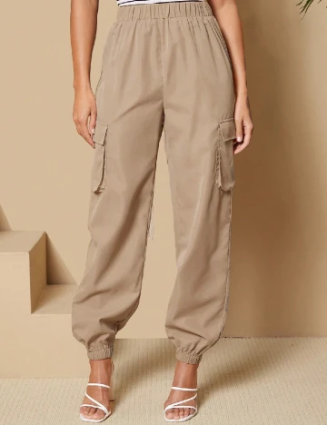 Pantaloni SHEIN, maro