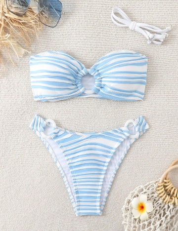 
						Costum de baie SHEIN, bleu