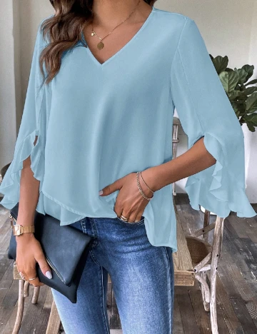 Bluza SHEIN, albastru Albastru