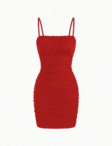 Rochie scurta SHEIN, rosu