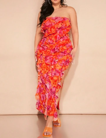 Rochie lunga SHEIN CURVE, floral