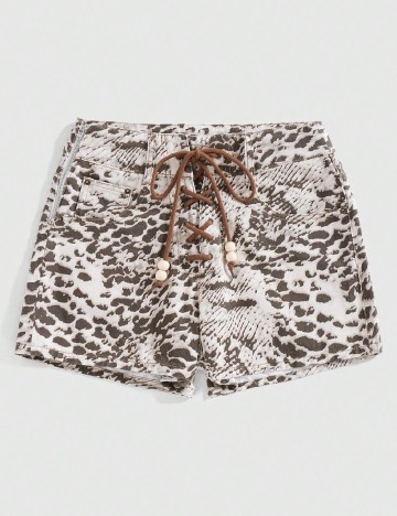 
						Pantaloni scurti Romwe, animal print