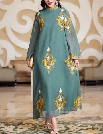 
						Rochie lunga SHEIN, albastru