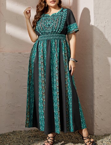 
						Rochie lunga SHEIN CURVE, mix culori