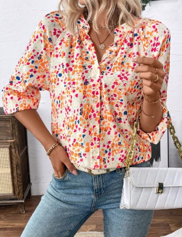 
						Camasa SHEIN, floral print