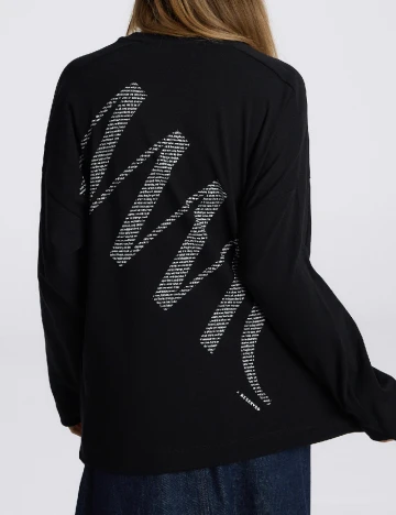 Bluza Reserved, negru Negru