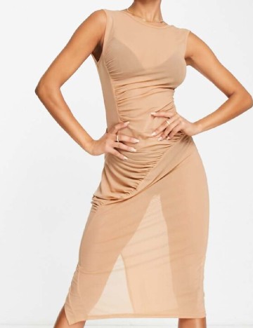 Rochie medie AmyLynn, maro