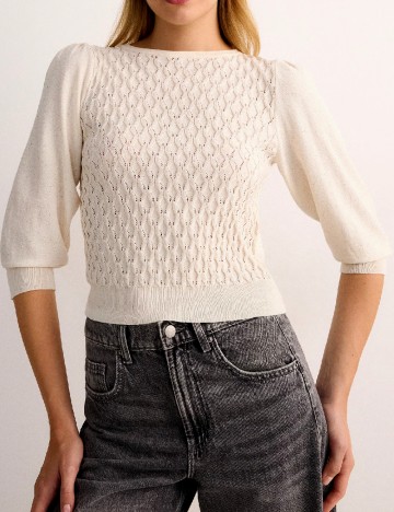 
						Bluza Reserved, crem