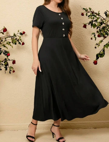 Rochie lunga SHEIN CURVE, negru