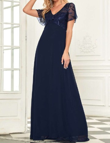 
						Rochie lunga Ever-Pretty, bleumarin