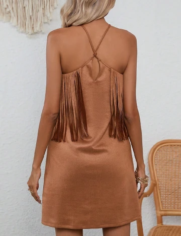Rochie scurta RELISH NOLESS, maro Maro