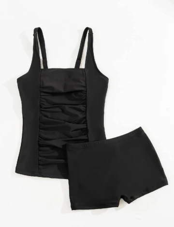 Costum de baie SHEIN, negru Negru