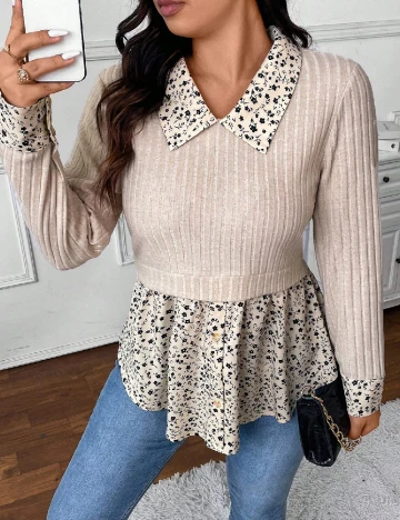Bluza SHEIN CURVE, crem