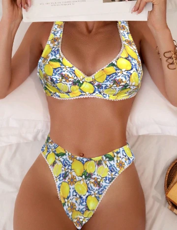 Costum de baie SHEIN, mix culori